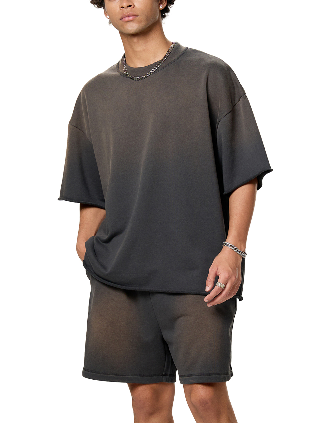 Sunfade Raw Edge T-Shirt – Vintage Streetwear | Tapstitch-5